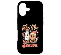 Carcasa para iPhone 17 Tis The Season Retro Milk and Cookie Best -Friend Christmas
