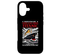 Carcasa para iPhone 17 Titanic White Star Line RMS Ship Boat Stuff Niños Niños Hombres