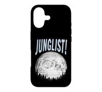 Carcasa para iPhone 17 Tocadiscos Luna Tambor Y Bajo DJ Jungle Music EDM Junglist