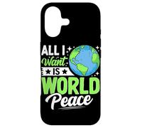 Carcasa para iPhone 17 Todo lo Que Quiero es Paz Mundial