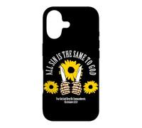 Carcasa para iPhone 17 Todo Pecado Es Igual Ante Dios Diseño de Girasol