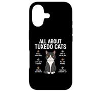 Carcasa para iPhone 17 Todo sobre Tuxedo Cats Funny Cat Lover Dueños de Mascotas