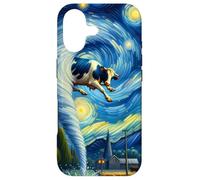 Carcasa para iPhone 17 Tornado, tormenta Persiguiendo la Noche Estrellada de Van Gogh
