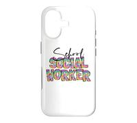 Carcasa para iPhone 17 Trabajador Social Escolar Tie Dye Apreciación Trabajo Social