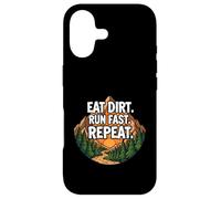 Carcasa para iPhone 17 Trail Running Mountain Runner Eat Dirt Run Fast Repeat