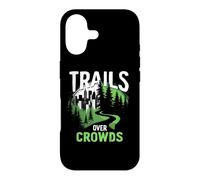 Carcasa para iPhone 17 Trails Over Crowds Senderismo Lento Naturaleza Calma