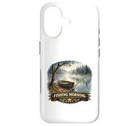 Carcasa para iPhone 17 Tranquilo Lakeside Angler Amanecer Escape Wilderness