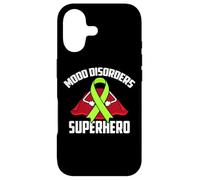 Carcasa para iPhone 17 Trastornos del Estado de ánimo Superhero Warrior Fighter Cinta Verde Lima