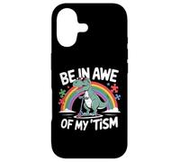 Carcasa para iPhone 17 Trex Dinosaur Autism Awareness Be In Awe of My Tism Kids
