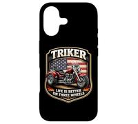 Carcasa para iPhone 17 Triker Life Is Better On Three Wheels Motorbike Biker USA