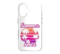 Carcasa para iPhone 17 Tropical Vibes Beach Sunset Palms Retro Summer Energy