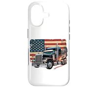 Carcasa para iPhone 17 Truck Driver Trucker Camiseta Hombre Papá Big Rig American