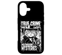 Carcasa para iPhone 17 True Crime and Cats Meowdunit Mysteries, Divertido Amante de los Gatos