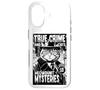 Carcasa para iPhone 17 True Crime and Cats Meowdunit Mysteries, Divertido Amante de los Gatos