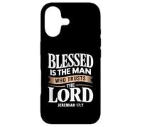 Carcasa para iPhone 17 Trust The Lord Verso de la Biblia Bendito Cristiano