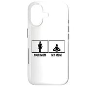 Carcasa para iPhone 17 Tu Mamá Mi Mamá Hija Hijo Divertido Instructor de Yoga