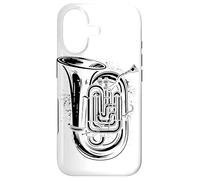 Carcasa para iPhone 17 Tuba Dibujo Orquesta Jazz Música