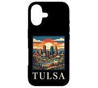 Carcasa para iPhone 17 Tulsa Oklahoma Retro Vintage Horizonte Río Art Deco Monumento