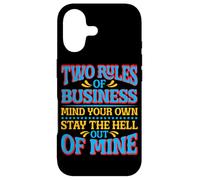 Carcasa para iPhone 17 Two Rules of Business, Mind Your Own_-