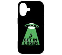 Carcasa para iPhone 17 UFO Alien Abduction Get in Loser