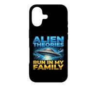 Carcasa para iPhone 17 UFO UAP Alien Theory Run In My Family Truth Conspiracy Hechos
