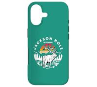 Carcasa para iPhone 17 Un Buck En Retro Puesta De Sol Jackson Hole Wyoming Al Aire Libre