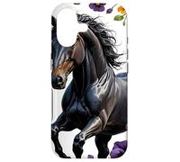 Carcasa para iPhone 17 Un Caballo de Nueva Jersey rodeado de Flores violetas comunes 2