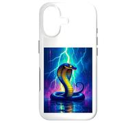 Carcasa para iPhone 17 Una Cobra se eleva a través de un Rayo eléctrico en energía Brillante