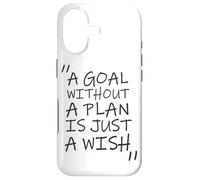 Carcasa para iPhone 17 Una Meta sin un Plan es Solo un Deseo