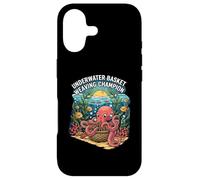 Carcasa para iPhone 17 Underwater Basket Weaving Champion Octopus Funny