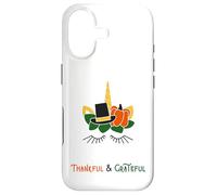 Carcasa para iPhone 17 Unicornio Agradecido Agradecido de otoño peregrino de Acción de Gracias Unicornios