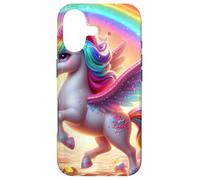 Carcasa para iPhone 17 Unicornio Peculiar en una Aventura de Candyland