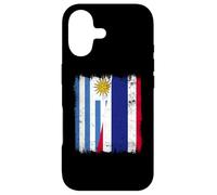 Carcasa para iPhone 17 Uruguay Tailandia Media Bandera Raíces Uruguayas Tailandesas