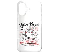 Carcasa para iPhone 17 Valentines Is A Cat and A Bottle of Wine Cause I Love Them