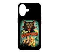 Carcasa para iPhone 17 Vampurr Return | Funny Cat Vampire Horror B-Movie de los 80