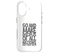 Carcasa para iPhone 17 Ve y Haz discípulos de Toda la nación Mateo 28:19 Efecto 3D