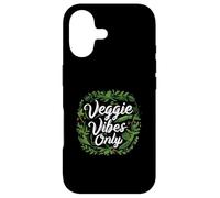 Carcasa para iPhone 17 Veggie Vibes Only Plant Based Vegetarian Vegan Lifestyle