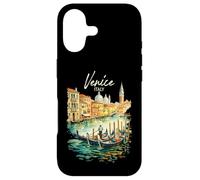 Carcasa para iPhone 17 Venecia Góndola Italia Viaje Souvenir Acuarela