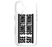 Carcasa para iPhone 17 Ver Algo Decir Algo en Negro