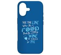 Carcasa para iPhone 17 Ver la línea Donde la Comida se Encuentra con el Vino Que me Llama