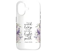 Carcasa para iPhone 17 Versículo de la Biblia Tu Palabra Es Mi Lámpara Luz Mi Camino Salmo 119:105
