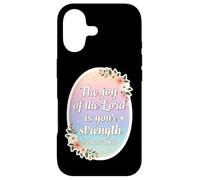 Carcasa para iPhone 17 Versículo de Mujer Cristiana: El gozo del Señor es tu Fortaleza