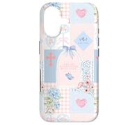 Carcasa para iPhone 17 Verso bíblico Rosa Pastel Cristiano fe Religiosa Floral