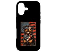 Carcasa para iPhone 17 Veterans Day USA American Flag Rottweiler