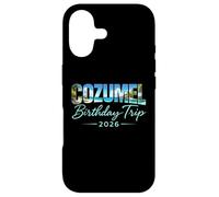 Carcasa para iPhone 17 Viaje de cumpleaños a Cozumel 2026 México Cancún Vacaciones Beach Crew