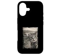 Carcasa para iPhone 17 Viaje Vintage Divertido para Amantes de los Gatos en Lake District