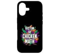 Carcasa para iPhone 17 Victim of Chicken Math Funny Backyard Poultry Farmer