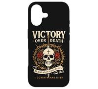 Carcasa para iPhone 17 Victoria sobre la Muerte 1 Corintios 15:55 Oscuro Christian Gothic