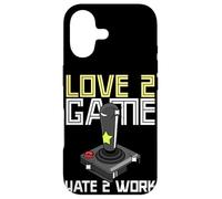 Carcasa para iPhone 17 Vieja Escuela Adulto Gamer Amor 2 Juego Odio 2 Trabajo