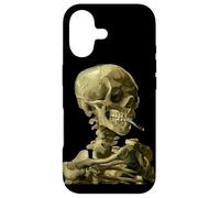 Carcasa para iPhone 17 Vincent Van Gogh Calavera fumando Cigarrillo Esqueleto Artístico